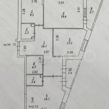 Продается 3-х комнатная квартира, 96 м²