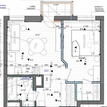 Продается 2-х комнатная квартира, 42 м²