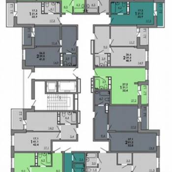 Продается 2-х комнатная квартира, 57 м²
