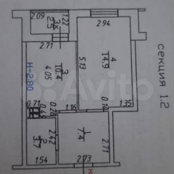 Продается 1-комнатная квартира, 37 м²