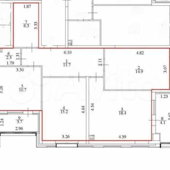 Продается 3-х комнатная квартира, 79,5 м²