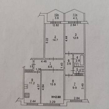 Продается Многокомнатная квартира, 82,7 м²