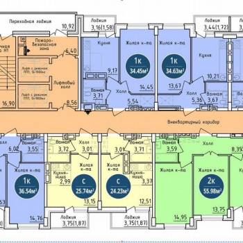 Продается 2-х комнатная квартира, 52,6 м²