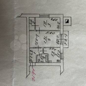 Продается 2-х комнатная квартира, 43,6 м²