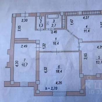 Продается 3-х комнатная квартира, 80 м²
