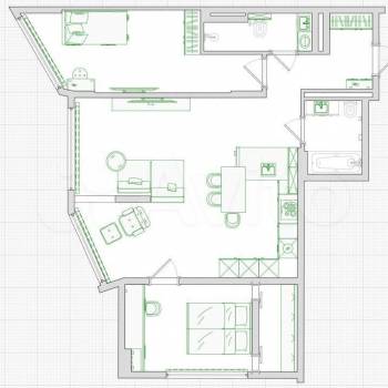 Продается 3-х комнатная квартира, 60 м²