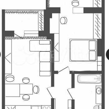 Продается 2-х комнатная квартира, 50 м²
