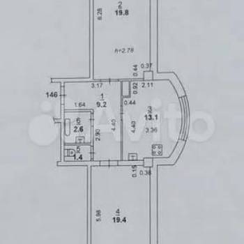 Сдается 2-х комнатная квартира, 74,5 м²