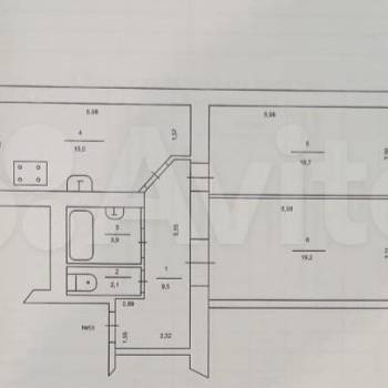 Продается 2-х комнатная квартира, 66,4 м²