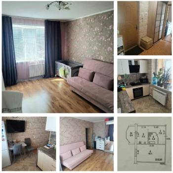 Продается 1-комнатная квартира, 37,5 м²