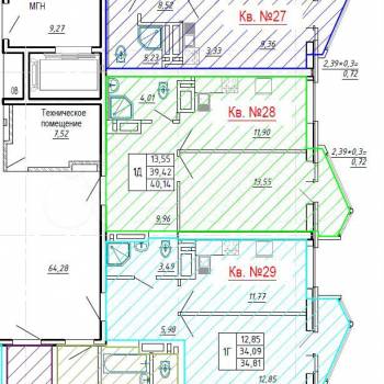 Продается 1-комнатная квартира, 34,8 м²