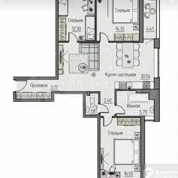 Продается Многокомнатная квартира, 88 м²