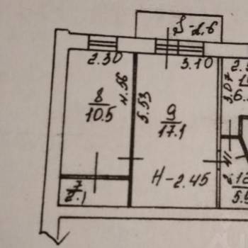 Продается 2-х комнатная квартира, 45 м²