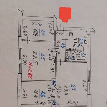 Продается Многокомнатная квартира, 87,2 м²