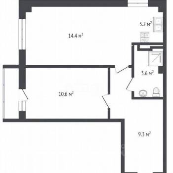 Продается 1-комнатная квартира, 41 м²