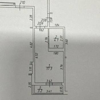 Продается 1-комнатная квартира, 21,4 м²