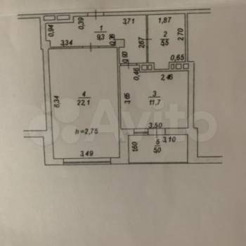 Продается 1-комнатная квартира, 50 м²