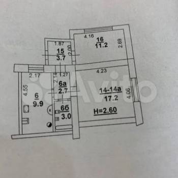 Продается 2-х комнатная квартира, 48 м²
