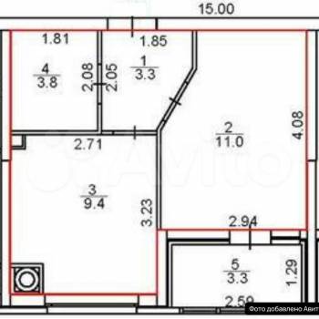 Продается 1-комнатная квартира, 30 м²