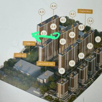 Продается 2-х комнатная квартира, 52,7 м²