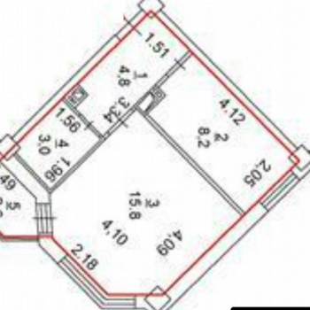 Продается 1-комнатная квартира, 36 м²