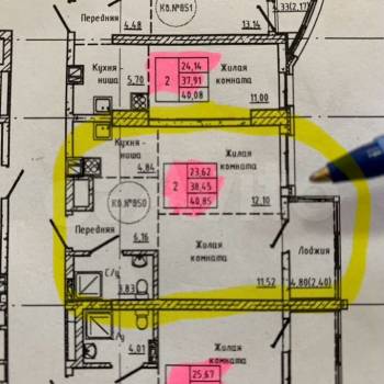 Продается 2-х комнатная квартира, 41 м²