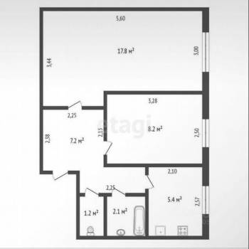 Продается 2-х комнатная квартира, 42 м²