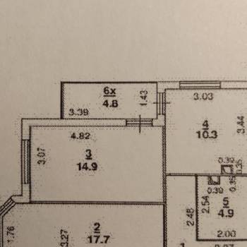 Продается 2-х комнатная квартира, 60 м²