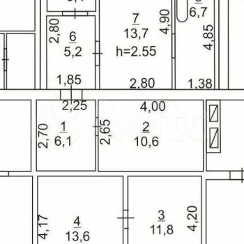 Продается 3-х комнатная квартира, 71 м²