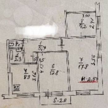 Продается 1-комнатная квартира, 60 м²