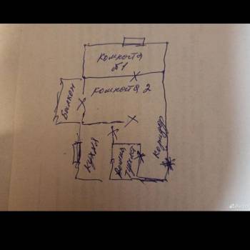 Сдается 2-х комнатная квартира, 44 м²