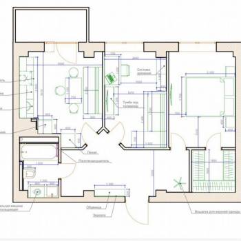 Продается 2-х комнатная квартира, 56 м²