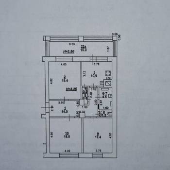 Продается 3-х комнатная квартира, 87,1 м²