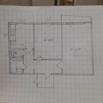 Сдается 2-х комнатная квартира, 54 м²
