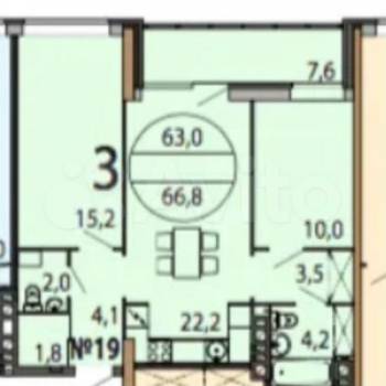 Сдается Многокомнатная квартира, 70 м²