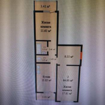 Сдается 1-комнатная квартира, 50 м²