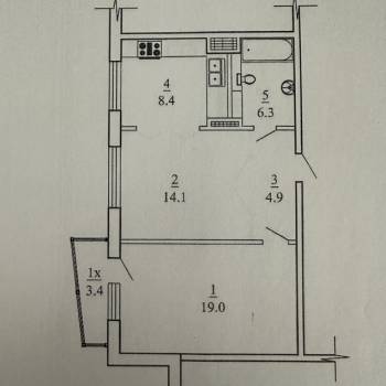 Сдается 2-х комнатная квартира, 53 м²