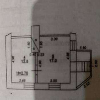 Продается 2-х комнатная квартира, 33,5 м²