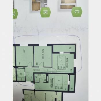 Продается 2-х комнатная квартира, 60,8 м²