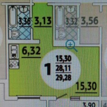 Сдается 1-комнатная квартира, 29 м²