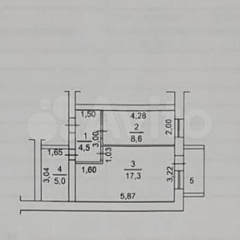 Продается 1-комнатная квартира, 35,4 м²