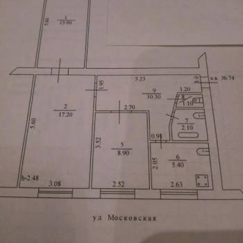 Продается 3-х комнатная квартира, 58,9 м²
