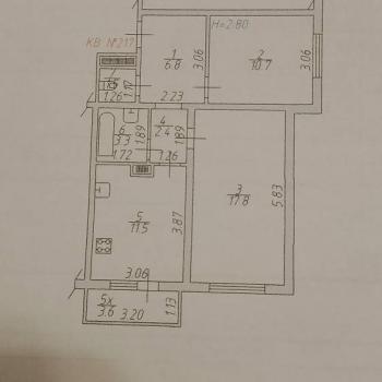 Продается 2-х комнатная квартира, 55 м²