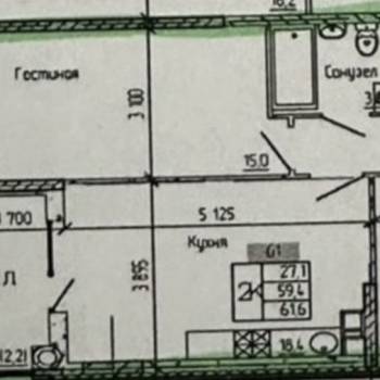 Продается 2-х комнатная квартира, 67 м²