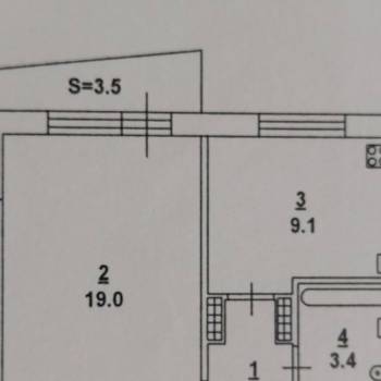 Продается 1-комнатная квартира, 37 м²