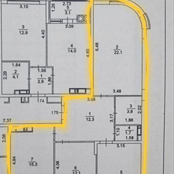 Продается 3-х комнатная квартира, 93 м²