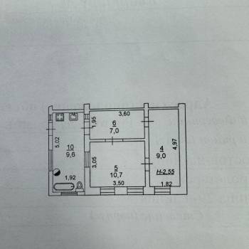 Продается 3-х комнатная квартира, 36,6 м²