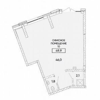 Сдается Нежилое помещение, 49,9 м²