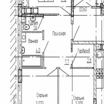 Продается 2-х комнатная квартира, 65 м²