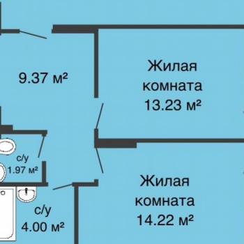 Продается 3-х комнатная квартира, 72 м²